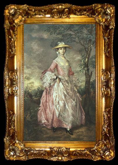 framed  Thomas Gainsborough Mary, Countess Howe, ta009-2